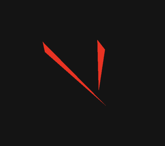 In case you were curious, this is what happens if you give our non-expanded positions array for the cube to the draw command sans index buffer. Which is actually one of the early bugs I ran into getting my handwritten arrays to render.